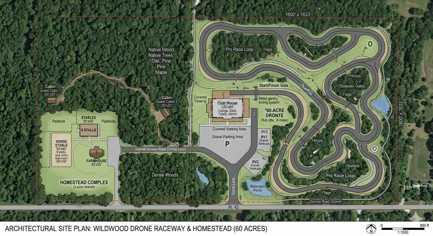 Wooded trail land in Buckingham County